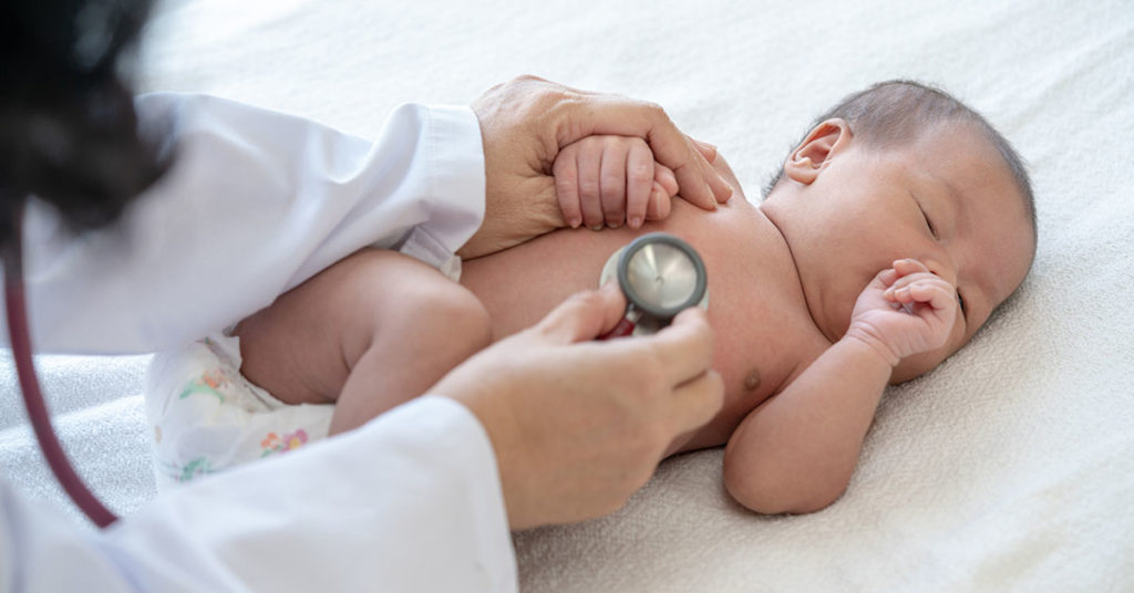 5 month old baby doctor visit